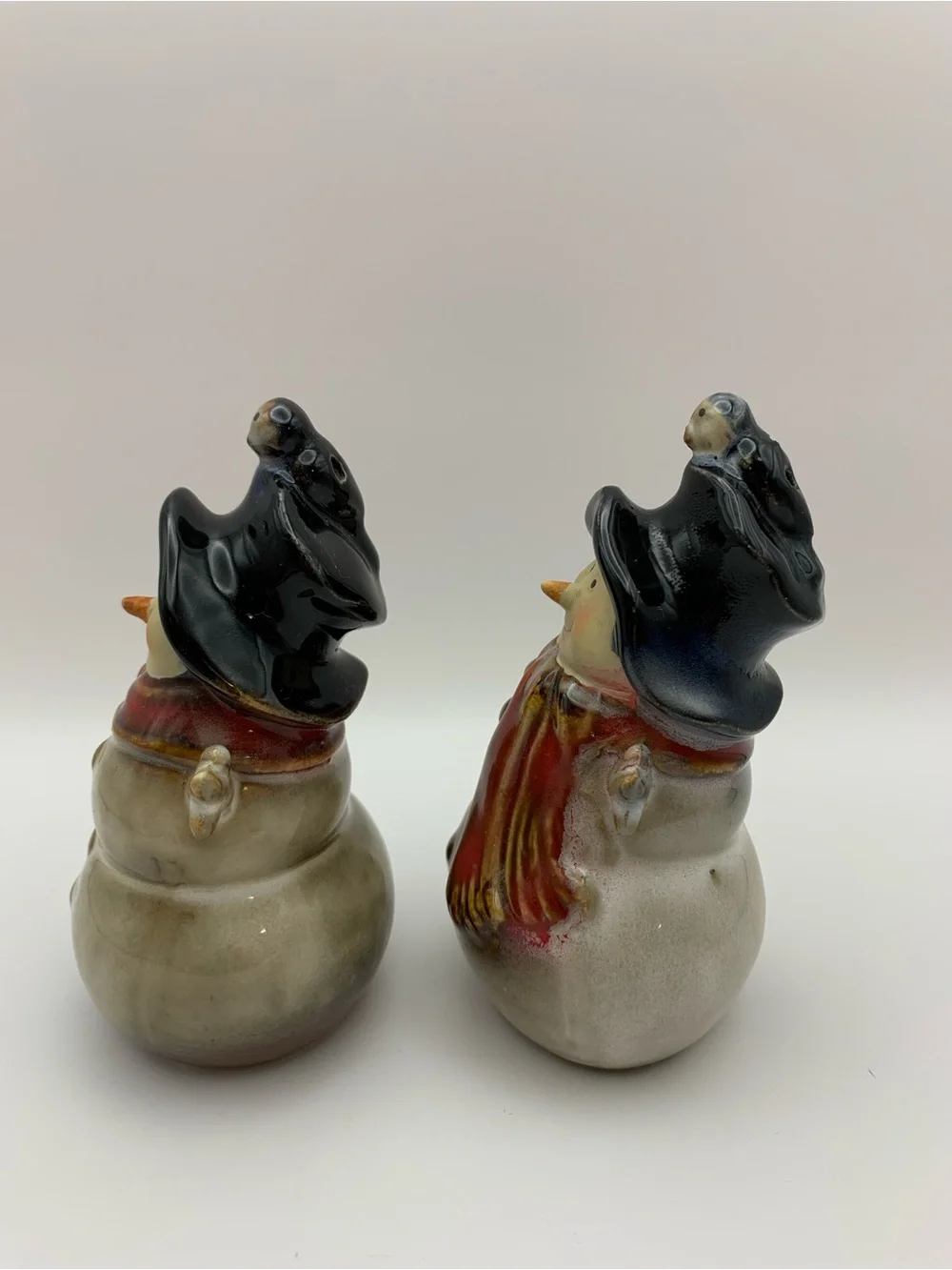 Christmas Snowman Salt & Pepper Shaker Set Kirklands Potters Garden Ceramic